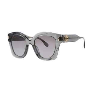 Tory Burch Gray Gold Accent Acetate Womens Sunglasses